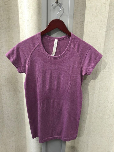 Lululemon Purple Swiftly Tech Short Sleeve Top sz 6