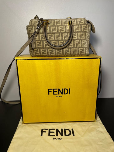 Fendi FF Tapestry Chenille Mini By The Way Bag