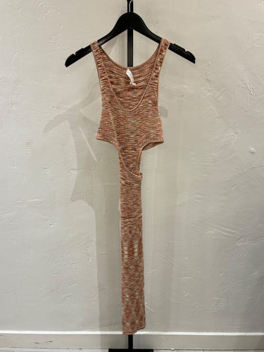 Jonathan Simkhai Ribbed Knit Cutout Maxi Dress sz S