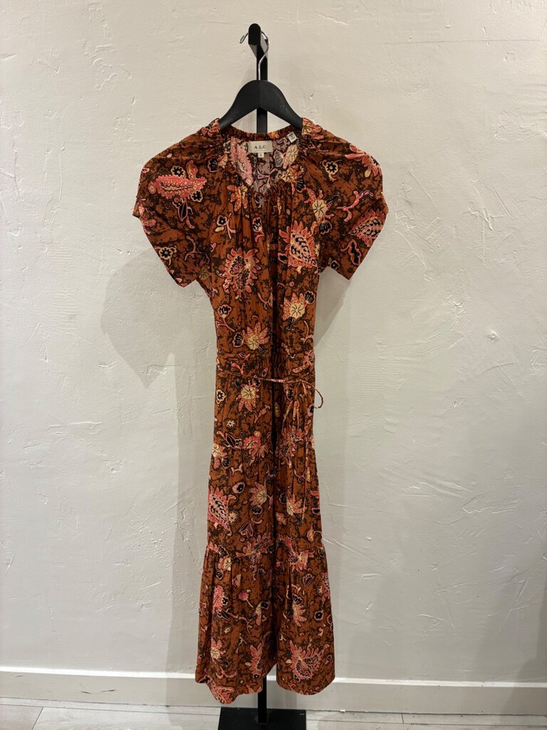 A.L.C. Paisley Tiered Maxi Dress sz 4