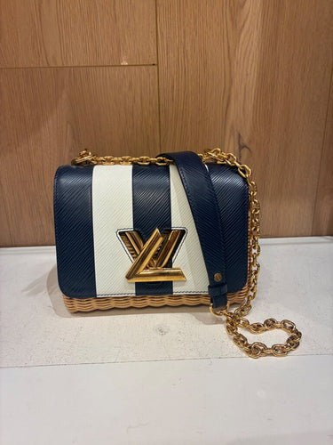 Louis Vuitton Striped Epi Leather & Wicker Twist MM Bag