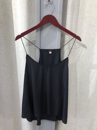 Johnny Was Silk Blend Spaghetti Strap Camisole Top Black Size XXL sz XXL