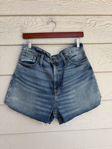 Madewell High-Rise Frayed Denim Shorts