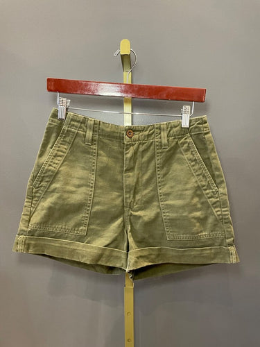 Reformation Olive Green Utility Shorts sz 27