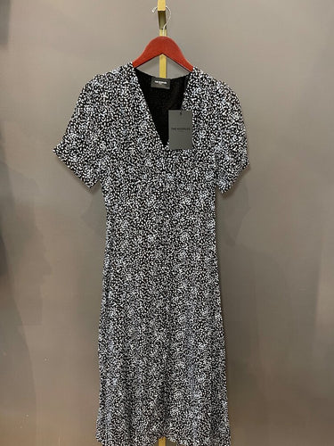 The Kooples Short Sleeve Printed Midi Dress sz 2