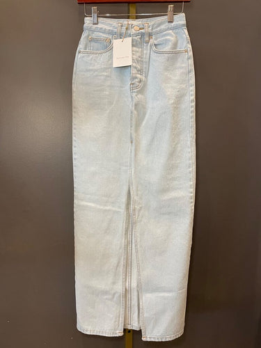 The Frankie Shop Light Wash Denim Maxi Skirt sz XS