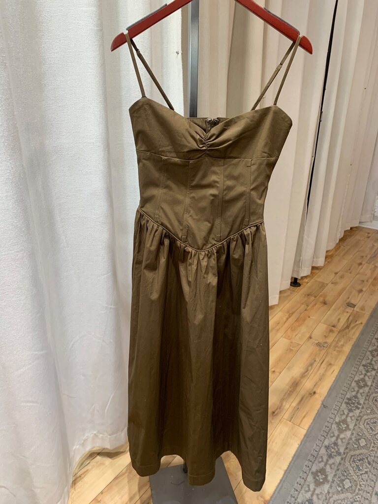 Camila Coelho Corset-Style Midi Dress sz S