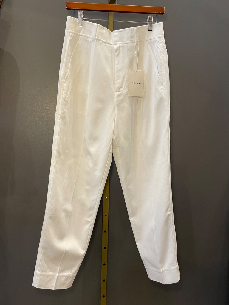 Everlane White Tapered Pants sz 4