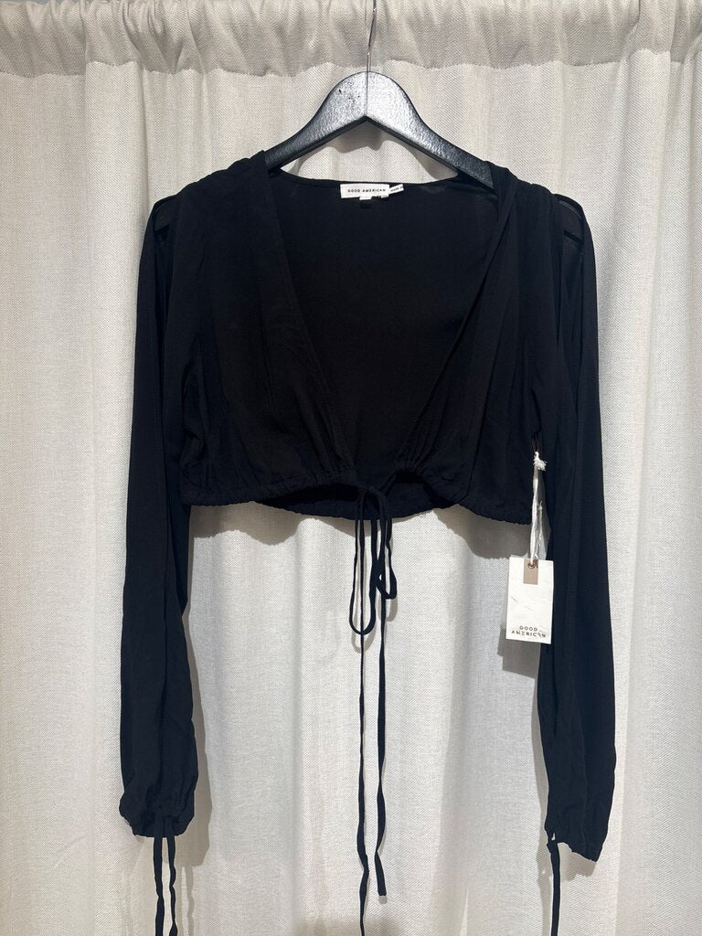 Good American Tie Wrap Crop Top sz 1