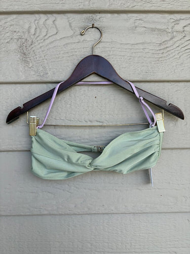 Bright Swimwear Twist Front Bandeau Bikini Top sz M