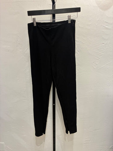 Skims Black Ponte Ankle Zip Pants sz M
