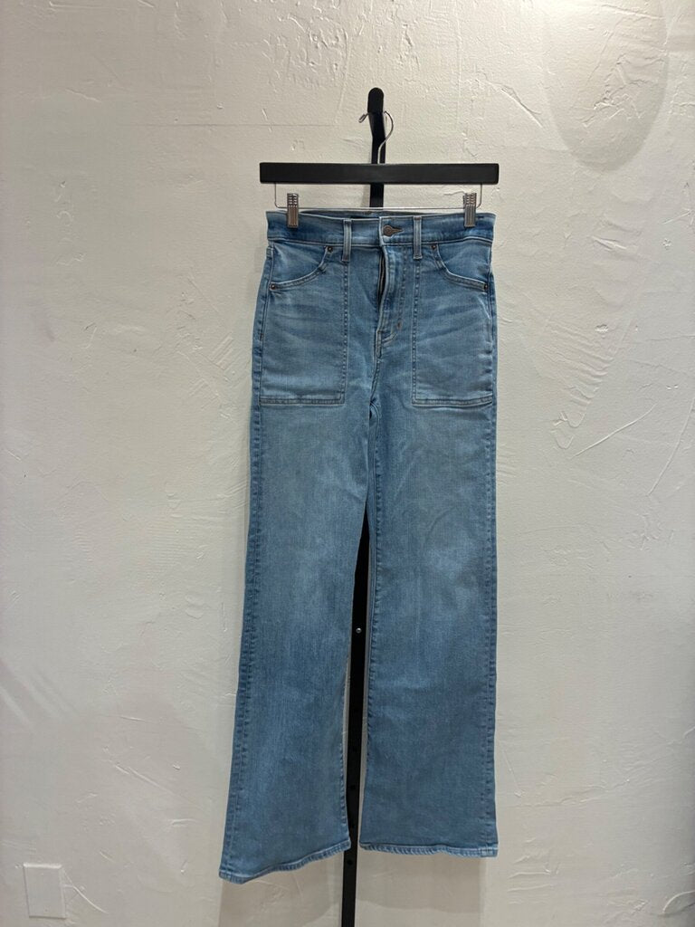 Veronica Beard Light Wash Patch Pocket Jeans sz 27
