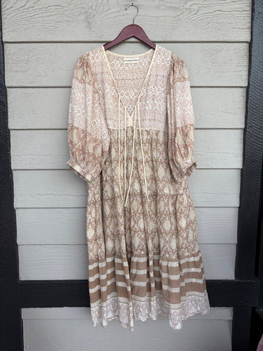 Daughters of India Kyra Midi Dress sz S
