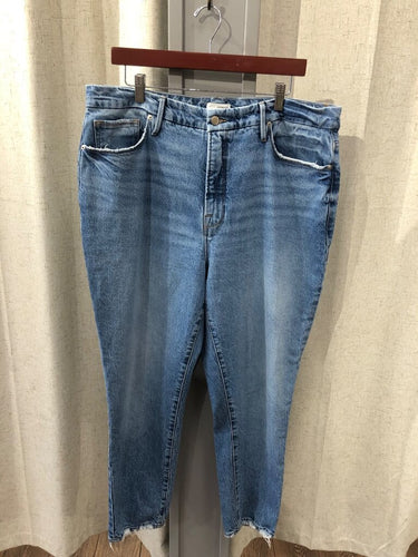 Good American Distressed Pocket Skinny Jeans sz 16