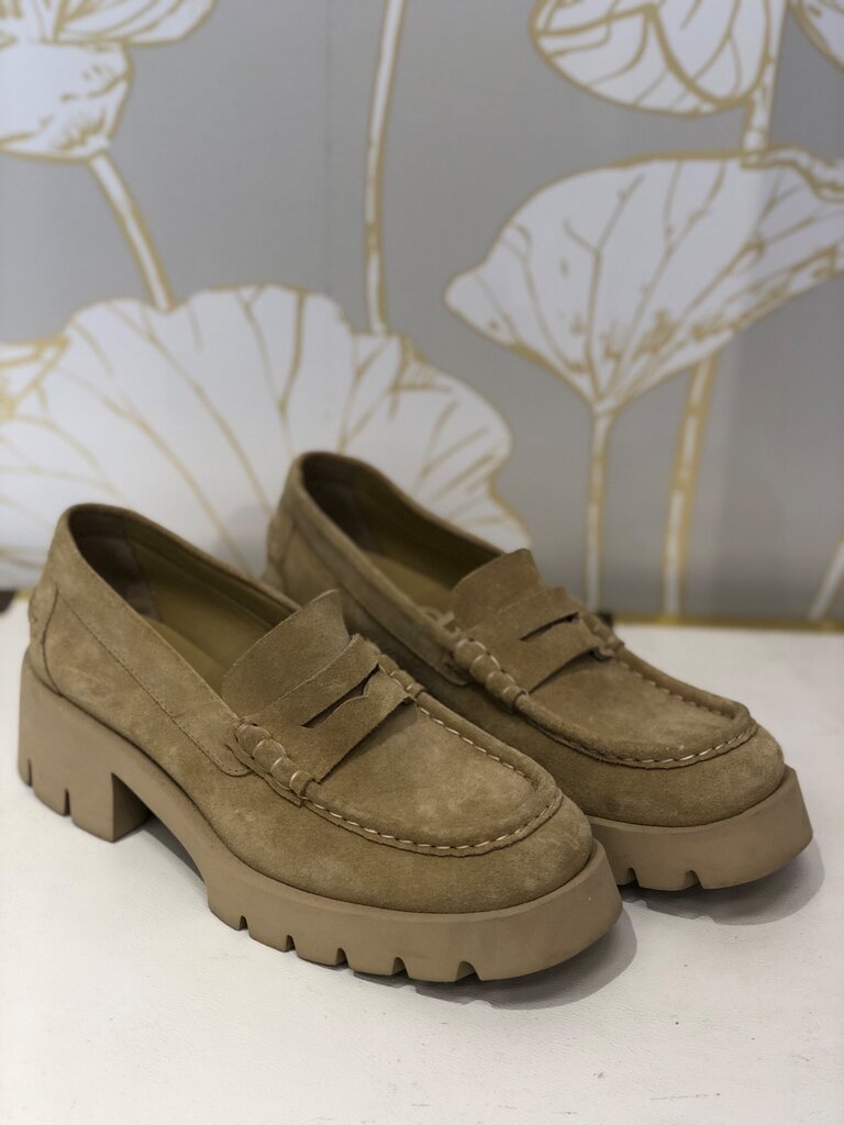 Pedro García Suede Chunky Lug Sole Loafers sz 39