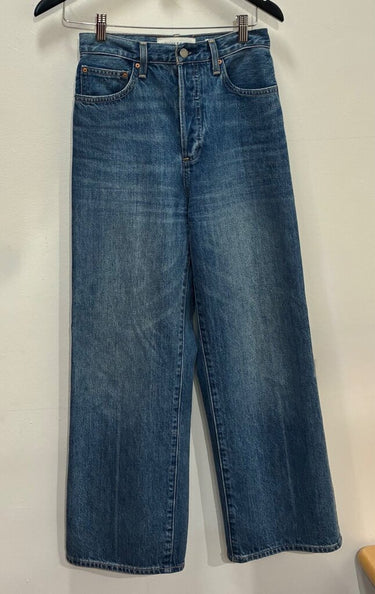 Denim Forum The Farrah High Rise Wide Leg Jeans sz 28