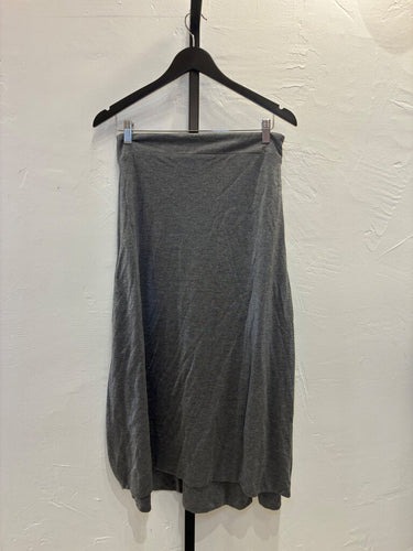 Saint Laurent Grey Metallic Knit Convertible Skirt/Dress sz 36
