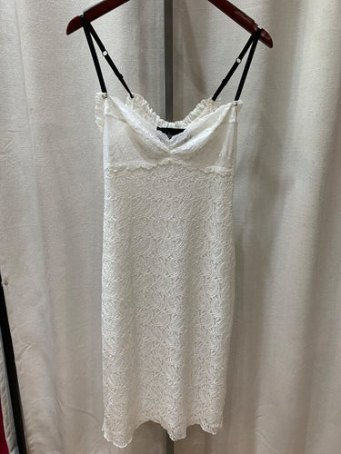 Réalisation Par White Lace Midi Slip Dress sz L
