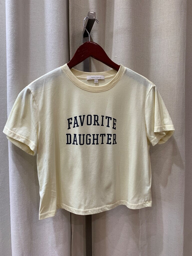 Favorite Daughter Graphic Logo T-Shirt sz S