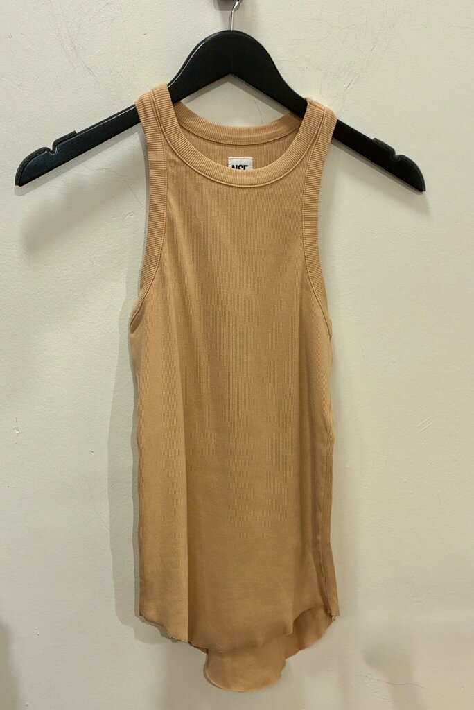 NSF Ribbed Racerback Tank Top sz S