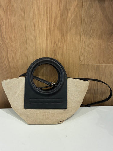 Hereu Cala Canvas and Leather Crossbody Bag