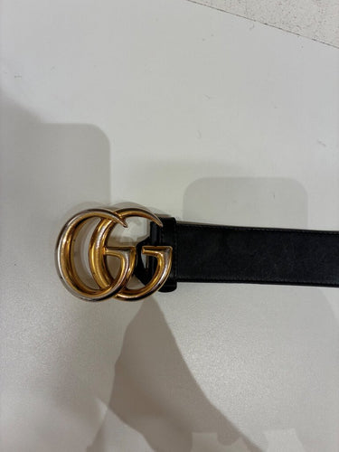 Gucci GG Marmont Wide Leather Belt sz 85 · 34