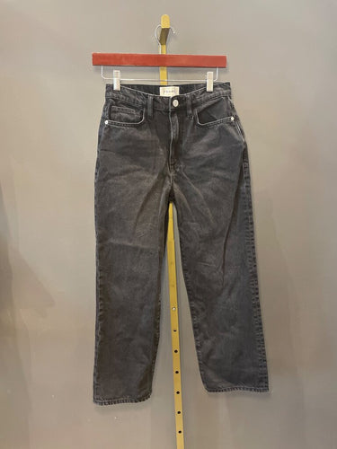 Frame Washed Black Straight Leg Jeans sz 25