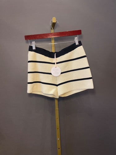 More to Come Striped Knit Elastic Waist Shorts sz S