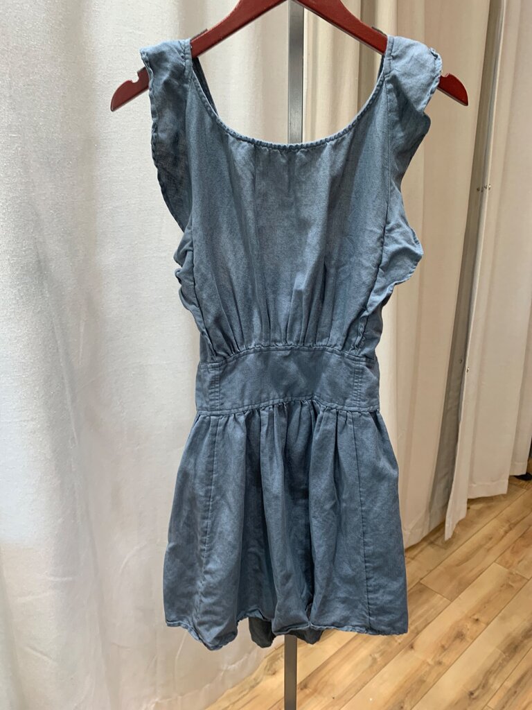 Free People Ruffle Tie-Back Romper sz S