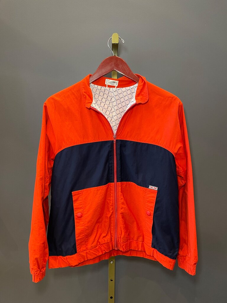 Celine Vintage Colorblock Windbreaker Jacket sz M