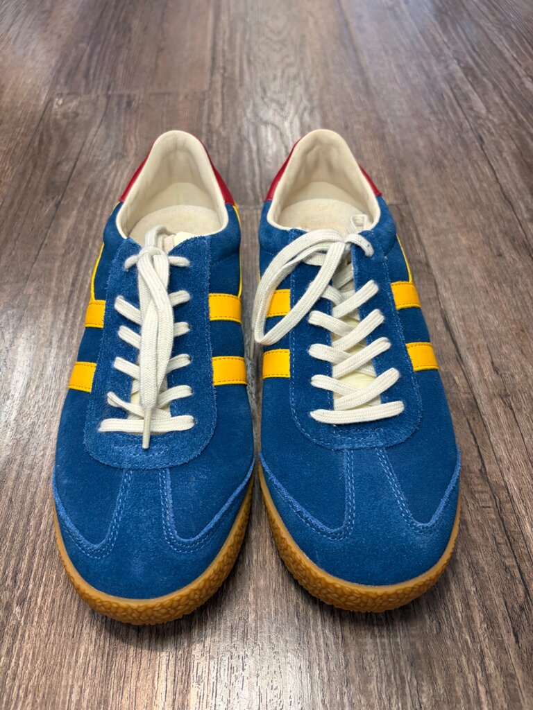 Gola Elan Blue and Yellow Suede Sneakers sz 9