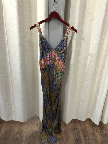 Carolina K Multicolor Printed Maxi Dress sz L