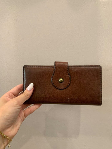 Fossil Brown Leather Long Wallet