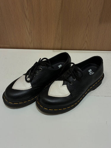 Dr. Martens 1461 Hearts Black & White Leather Oxford Shoes sz 6