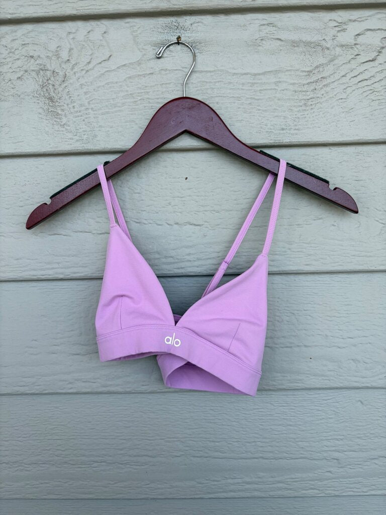 Alo Yoga Lavender Cross Back Sports Bra sz S