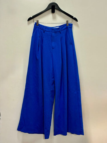 Maeve by Anthropologie Royal Blue Pleated Wide-Leg Pants sz 2