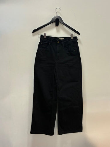 Sézane Denim Black High-Rise Straight Leg Jeans sz 36