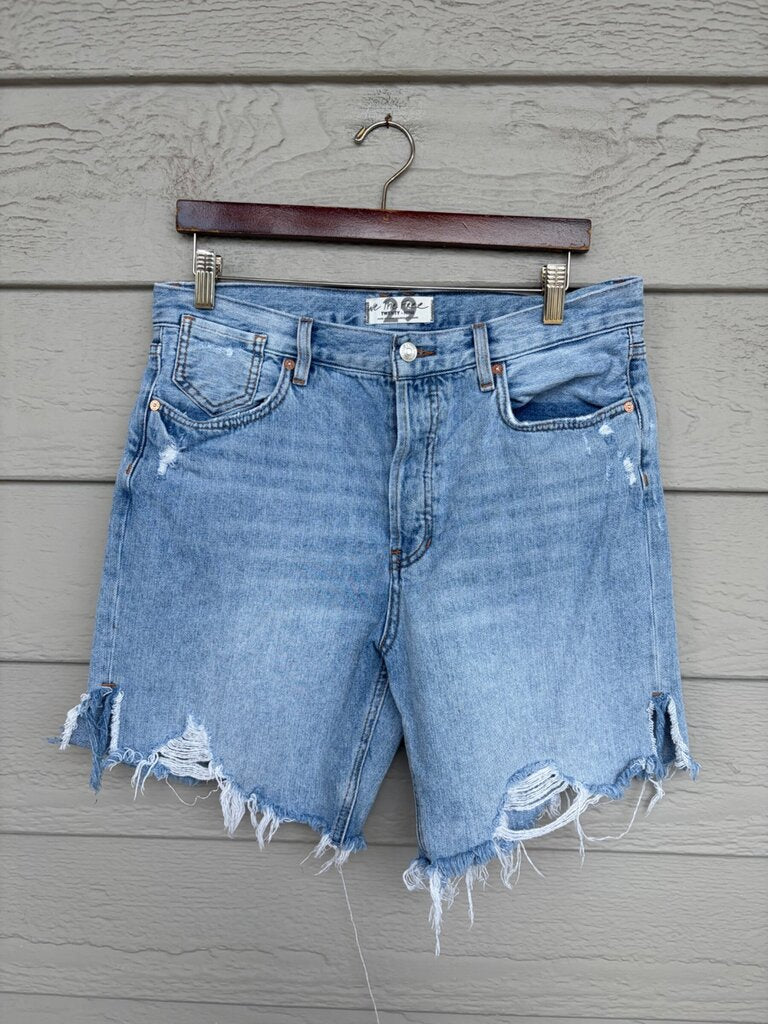 Free People We The Free Distressed Denim Shorts sz 29
