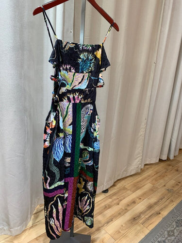 Celandine Sarah Gordon Printed Sleeveless Maxi Dress sz M