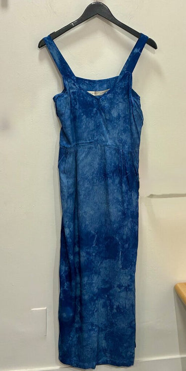 Raquel Allegra Blue Tie-Dye Sleeveless Maxi Dress sz 1