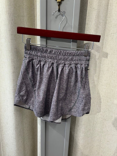 Lululemon Heathered Grey Athletic Shorts sz 4