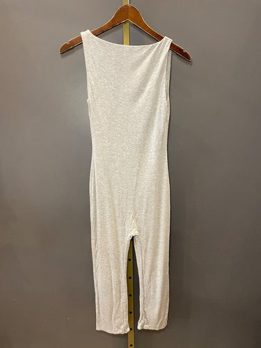 AFRM Heather Grey Sleeveless Open Back Jumpsuit sz S/P