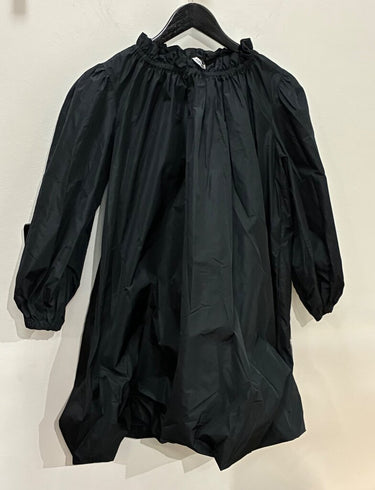 Liviana Conti Black Balloon Hem Long Sleeve Mini Dress sz 38