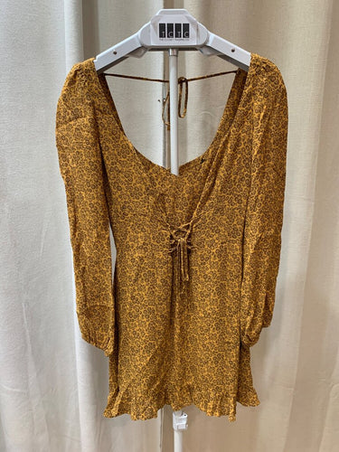 Reformation Floral Long Sleeve Mini Dress sz 6