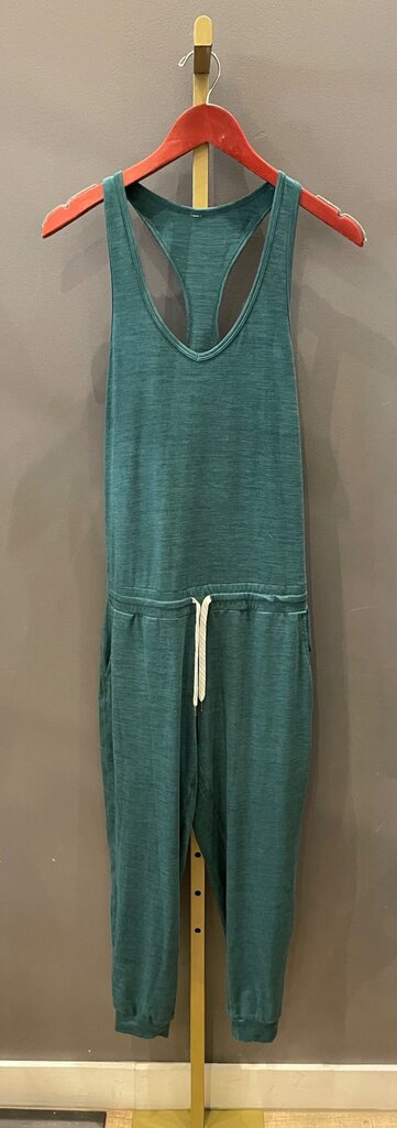 Vuori Heather Teal Racerback Jogger Jumpsuit sz S