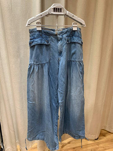 Free People We The Free Wide Leg Denim Pants sz 30