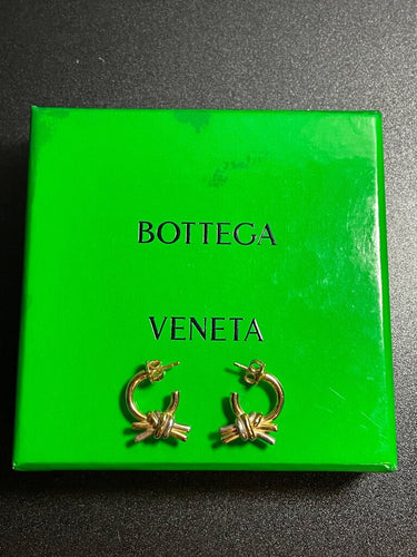 Bottega Veneta Knot Mini Hoop Earrings