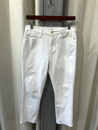 FRAME White Straight Leg Jeans sz 29