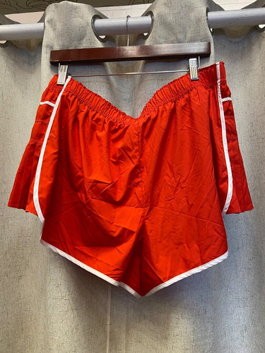 Free People Red Pleated Athletic Shorts sz XL