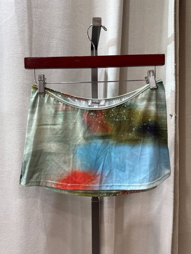 Miaou Abstract Print Mini Skirt sz S